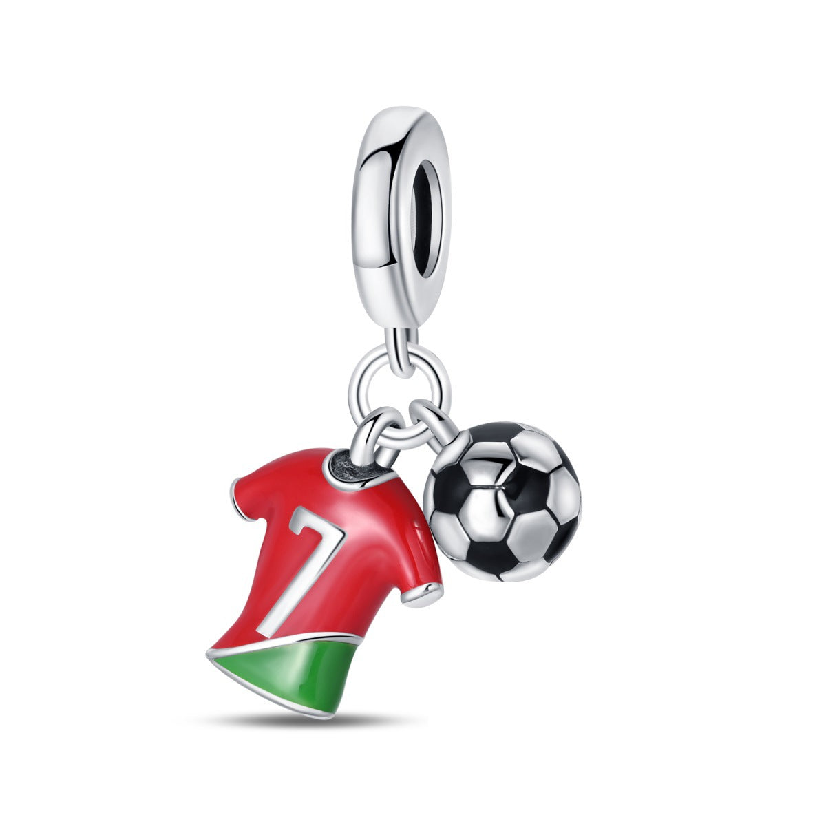 Football DIY Bead Pendant Bracelet Accessories - lifestyle shot