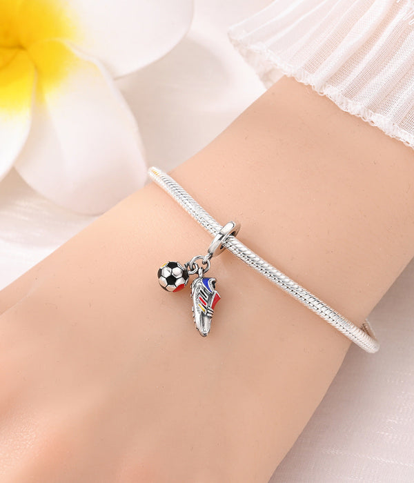 Football DIY Bead Pendant Bracelet Accessories - W-PAC1118 Stadium - product photo