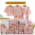 Baby Cotton Clothes Gift Box - B 18pink - front view