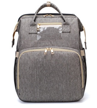 USB Charging Version Mommy Bed Backpack Folding Large Capacity Multi-function - packaging shown