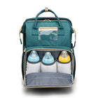 USB Charging Version Mommy Bed Backpack Folding Large Capacity Multi-function - Grey C - front view