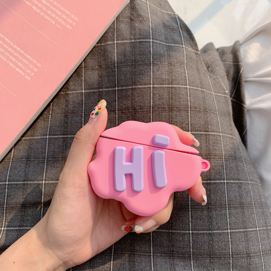 Cute Cloud AirPods Case – Soft Silicone Cover for AirPods 1/2
