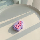 AirPod 2 Case 3D HI BYE Cloud Letter Cartoon Soft Silicone Wireless Earphone Cases For Airpods Case Cute Cover - Purple - worn styled shot
