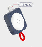 USB Wireless Charger Portable Watch Fast Charging - White - color option displayed