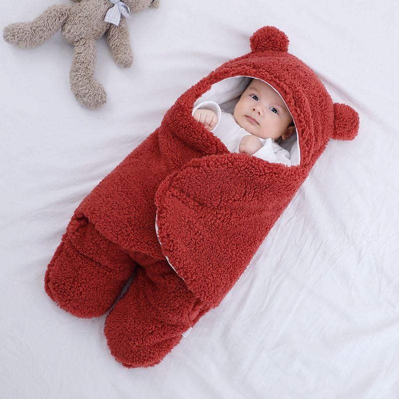 Baby Quilted Sleeping Bag Wrapper - Red - color option displayed