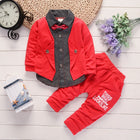 New Design Toddler Boys Casual Suit Set Boys Clothes Set Printed Suit Infant Boys Children Clothing Set - detail close-up