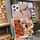 Mirror Phone Case Convenient Phone Case With Mirror - Rose Gold - color option displayed