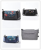 Multifunction Baby Stroller Bag Organizer Maternity Nappy Bag Stroller Accessories Cup wheelchair bag - Grey bear - color option displayed