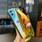 Wristband Phone Case Watercolor Phone Case - Green - detail close-up