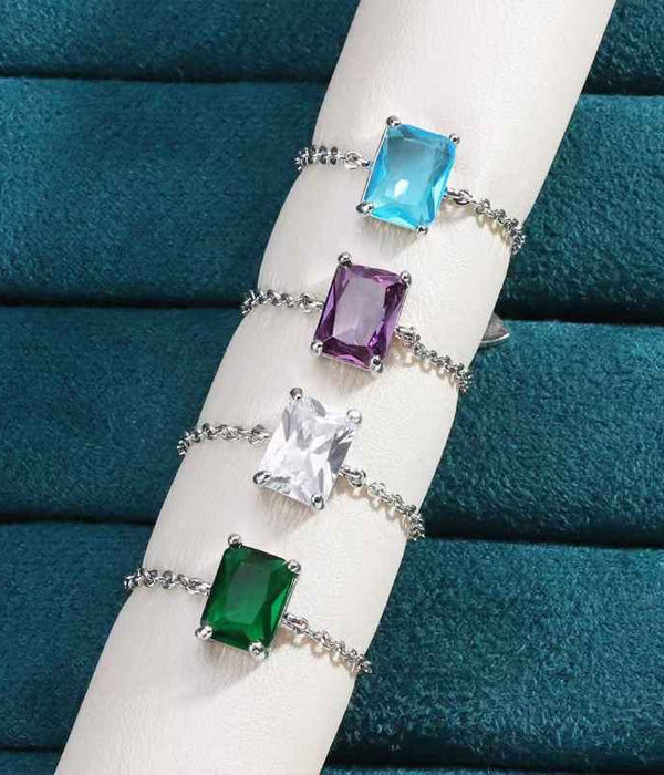 Adjustable Micro-paved Diamond Ring For Women