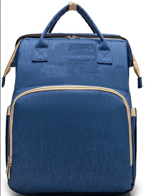 USB Charging Version Mommy Bed Backpack Folding Large Capacity Multi-function - folding steps shown