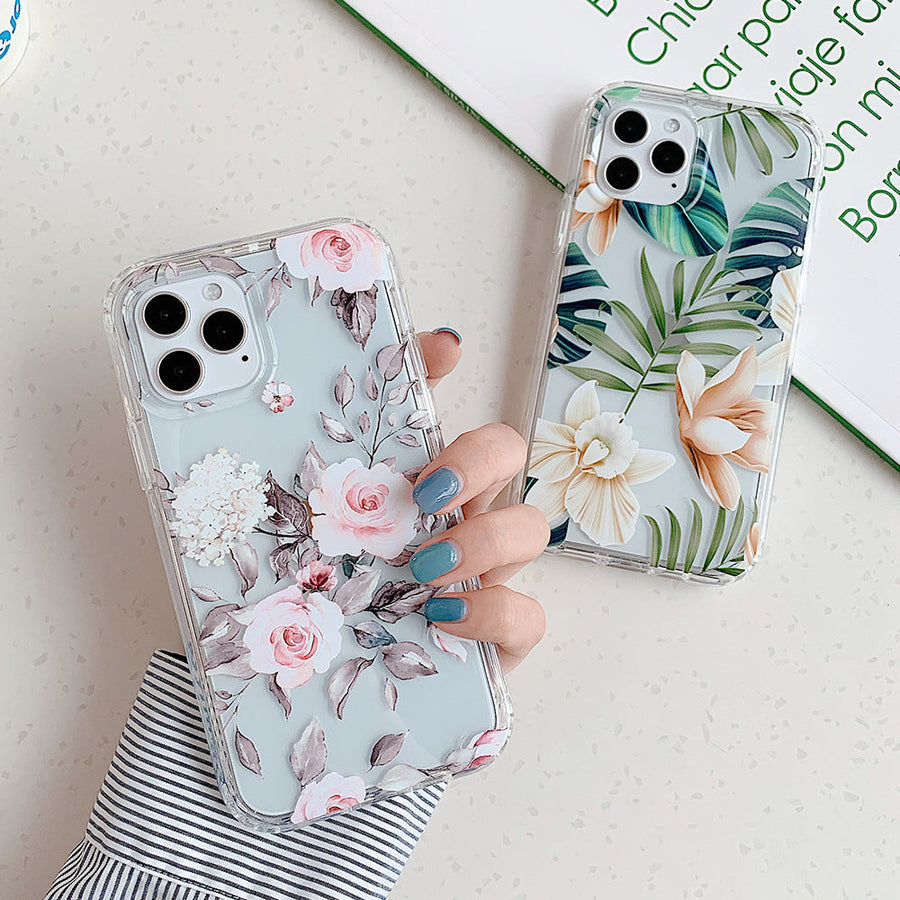 Banana Leaf Floral Phone Case – Watercolor Print iPhone Cover