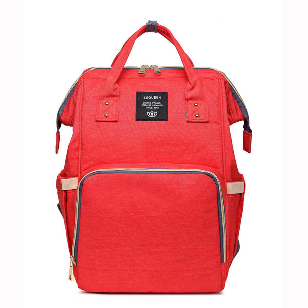 Fashion Mummy Maternity Nappy Bag - Rose red 1 - front view