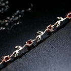 Plated Crystal Ladies Bracelet - Silver - size comparison