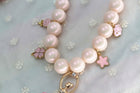 Necklace Korea Jewelry Accessories Jewelry - Pink - side view