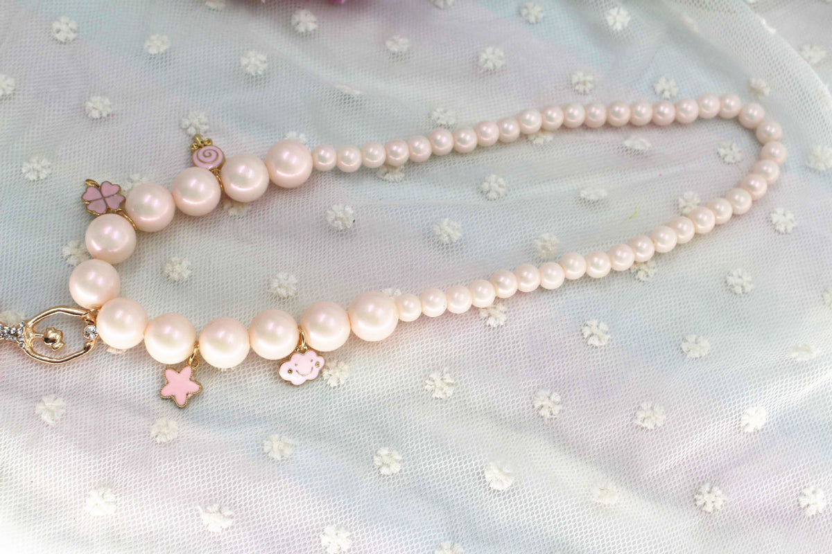 Necklace Korea Jewelry Accessories Jewelry - White - packaging shown