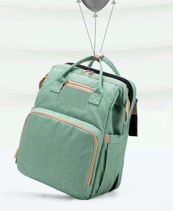 Foldable Baby Travel Bed Backpack – USB Charging Portable Crib