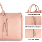 Large Capacity Travel Duffle Bag Women's Handbag Folding Suit Bag Waterproof Clothes Totes - interior view
