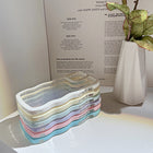 Wave Border Mobile Phone Case Solid Color Simple Candy Color - Sky Blue - product photo