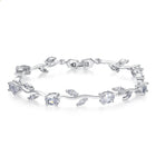 Plated Crystal Ladies Bracelet - color option displayed
