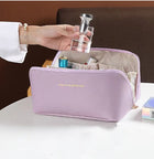 Travel Cosmetic Bag Large Capacity Multifunction Travel Cosmetic Bag Women Toiletries Organizer Female Storage Make Up Case Tool - Purple - lifestyle shot