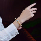 Pearl Bracelets For Women Gold Plating Pearl Bracelet Gold Wire Braided Vintage Style Bracelets Cuff Bracelets Fashion Bracelet - color option displayed (5 of 7)