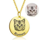 Personalized Laser Engraved Necklace With Engraved Characters And Graphics - Silver - color option displayed
