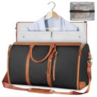 Large Capacity Travel Duffle Bag Women's Handbag Folding Suit Bag Waterproof Clothes Totes - B Sapphire Stripes - front view