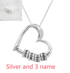 Personalized Heart Necklaces Women Jewelry Custom Name Necklaces & Pendants Mothers Day Gift - Rose Gold - product photo