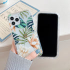 Banana Leaf Watercolor Flowers Are Suitable For Protecting Mobile Phone Cases - color option displayed