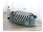 Multifunction Baby Stroller Bag Organizer Maternity Nappy Bag Stroller Accessories Cup wheelchair bag - Grey bear - side view