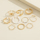 Openwork Flower Set Ring Simple Glossy - side view (3 of 6)