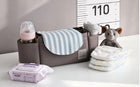 Multifunction Baby Stroller Bag Organizer Maternity Nappy Bag Stroller Accessories Cup wheelchair bag - Grey bear - detail close-up