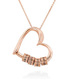Personalized Heart Necklaces Women Jewelry Custom Name Necklaces & Pendants Mothers Day Gift - Gold - product photo