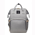 Fashion Mummy Maternity Nappy Bag - Purple stripe - front view