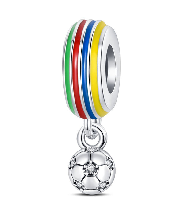 Football DIY Bead Pendant Bracelet Accessories - W-PAC1119 Football Fan - product photo