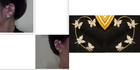 Fashion Earring Butterfly Ear Clip And Ear Hook Jewelry - Left Silver - side view
