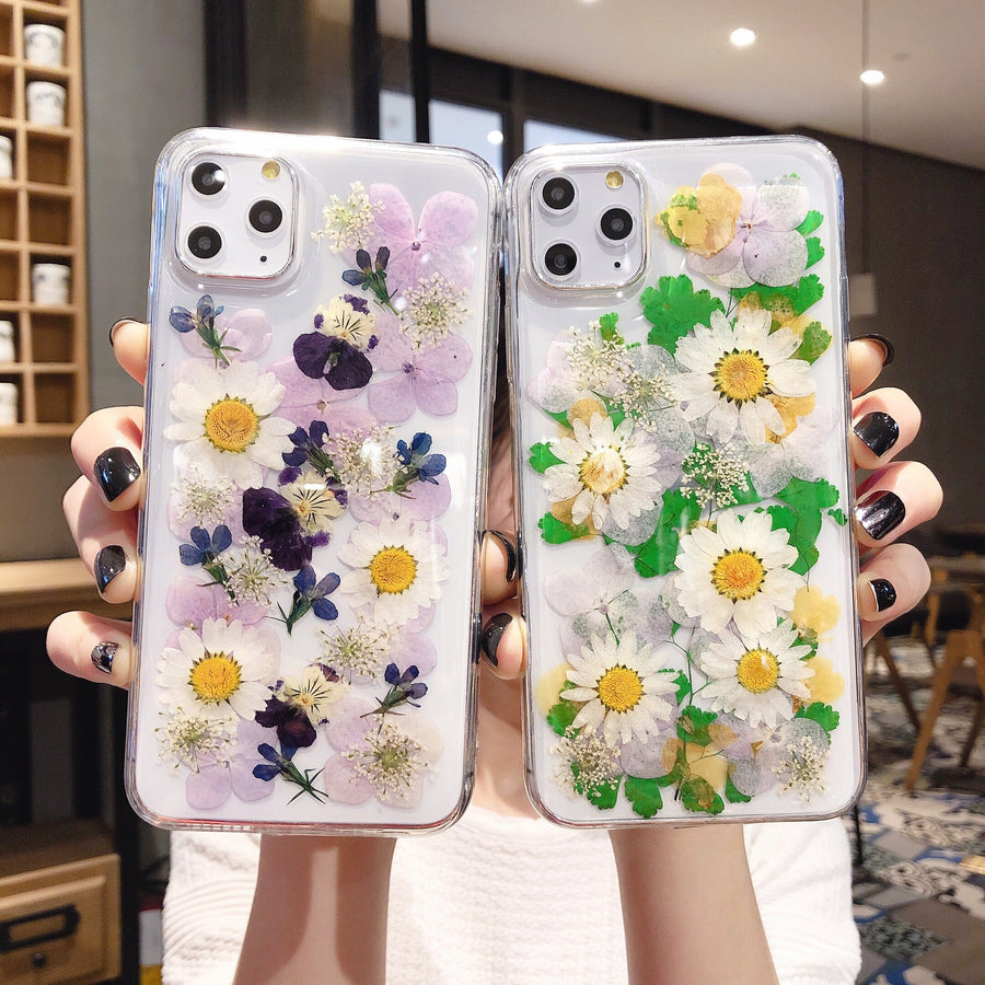Preserved Flower Phone Case – Real Flower Resin Cover