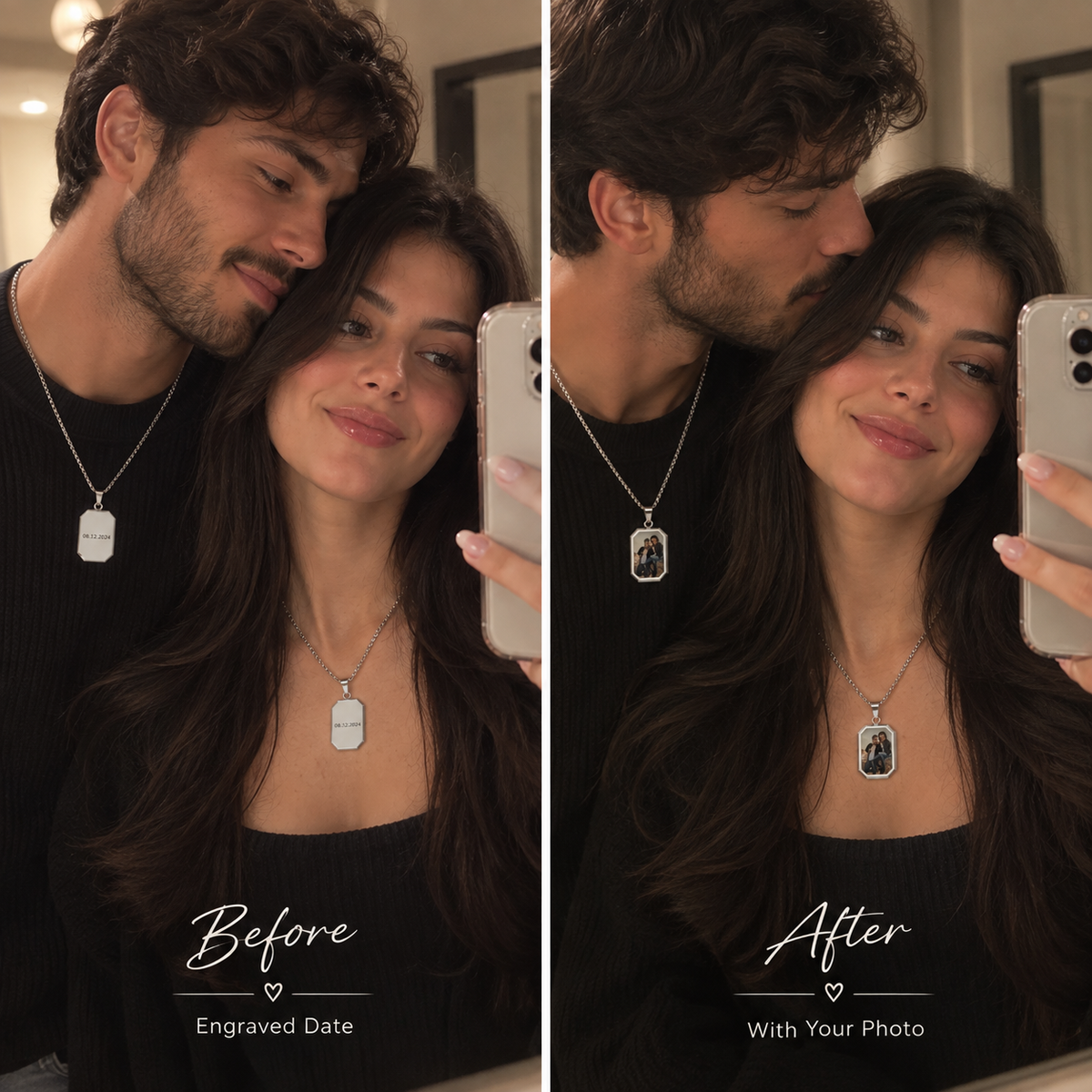 Color-Changing Mood Necklace – Temperature-Sensing Pendant