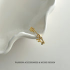 Korean Style Hollow Bowknot Open Ring - Women's Sweet Minimalist Design Adjustable Index Finger Jewelry - Gold - front view