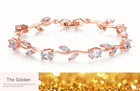 Plated Crystal Ladies Bracelet - Silver - color option displayed