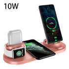 Wireless Charger For IPhone Fast Charger For Phone Fast Charging Pad For Phone Watch 6 In 1 Charging Dock Station - White - gift box included