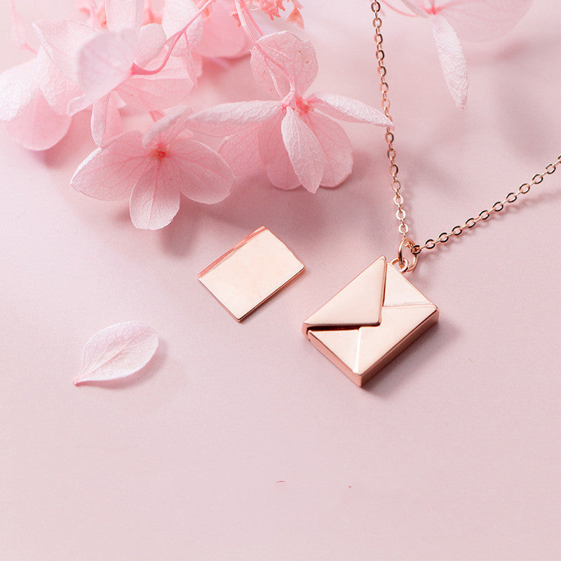 Envelope Love Letter Necklace – Romantic Gift for Her