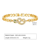 Zircon Flower Heart Bracelet – Sparkling Statement Jewelry