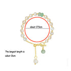 Women's Freshwater Pearl Adjustable Bracelet - Pink - size comparison