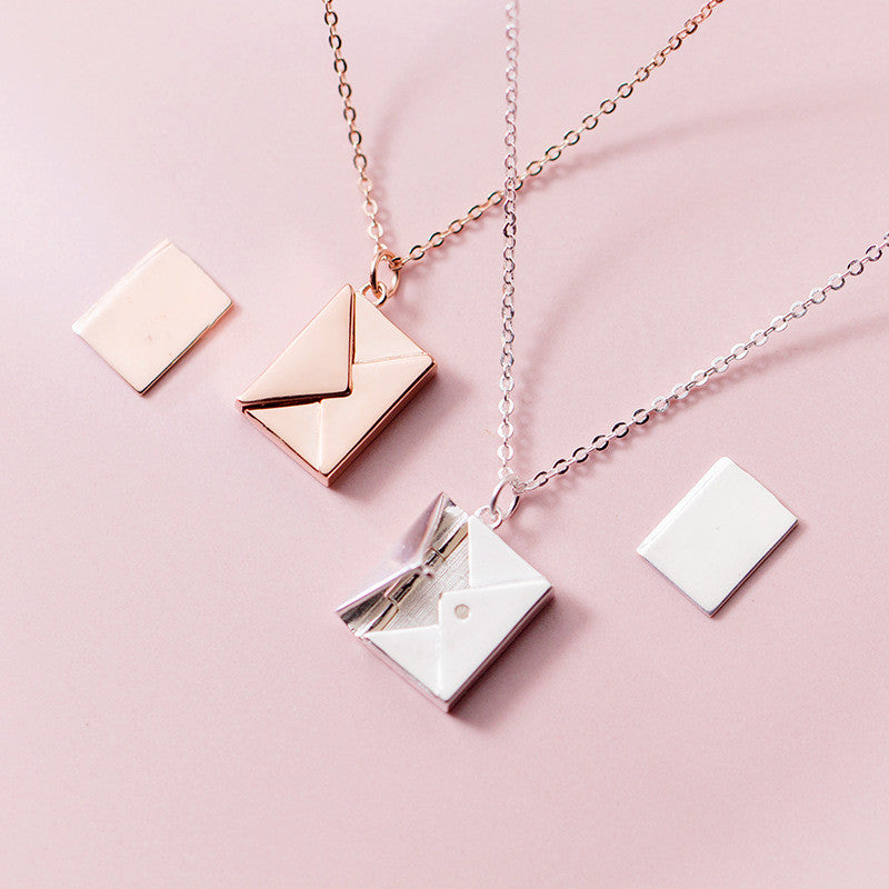 Envelope Love Letter Necklace – Romantic Gift for Her