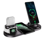 Wireless Charger For IPhone Fast Charger For Phone Fast Charging Pad For Phone Watch 6 In 1 Charging Dock Station - Pink - color option displayed