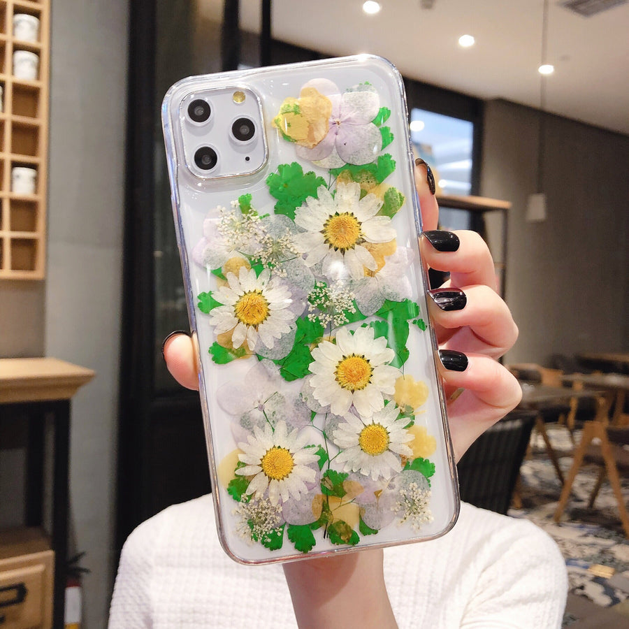 Preserved Flower Phone Case – Real Flower Resin Cover