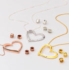 custom heart name necklace engraved pendant gift