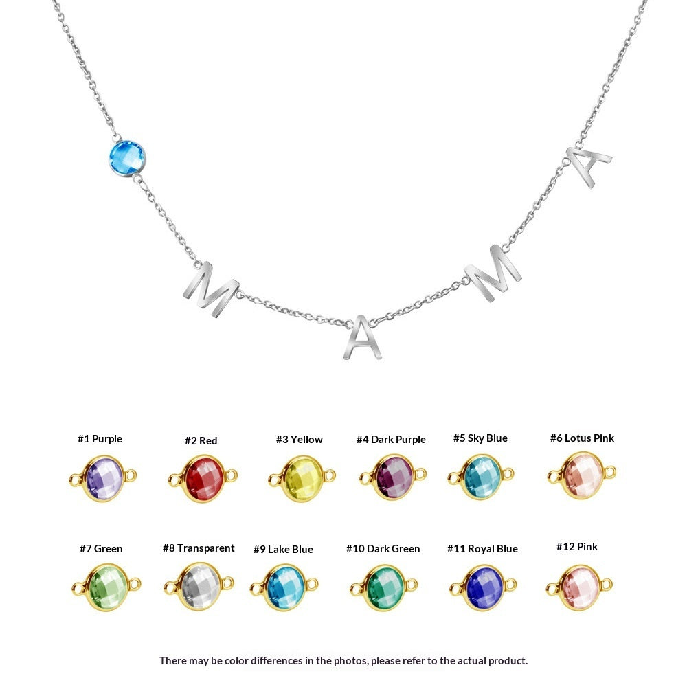 Women's Personalized Name Pendant Necklace, Initial Chain - Gold - detail close-up